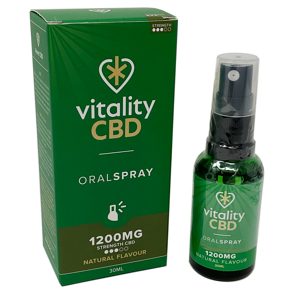 Vitality CBD 1200mg Oral Spray Natural Flavour 30ml - CBD