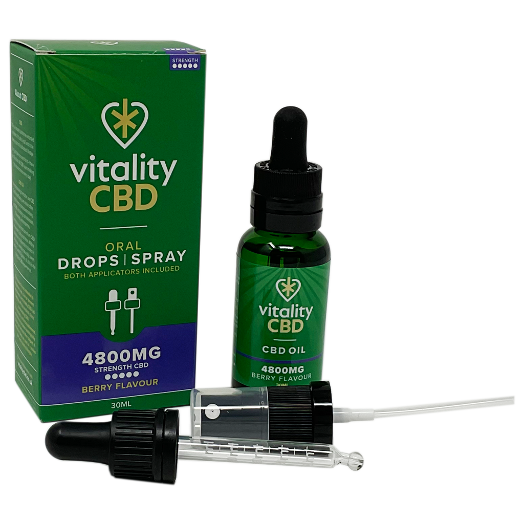 Vitality CBD 4800mg Oral Drops/Spray Berry Flavour 30ml - CBD