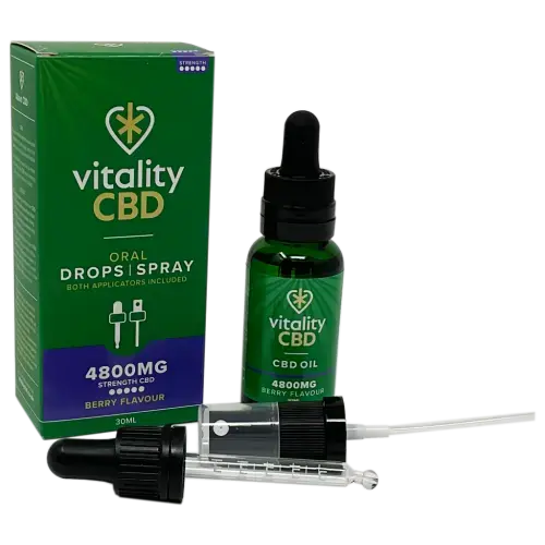 Vitality CBD 4800mg Oral Drops/Spray Berry Flavour 30ml - CBD