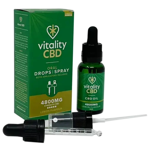Vitality CBD 4800mg Oral Drops/Spray Lemon Flavour 30ml - CBD