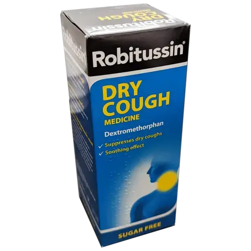 Robitussin Dry Cough Medicine 250ml - Cold and Flu