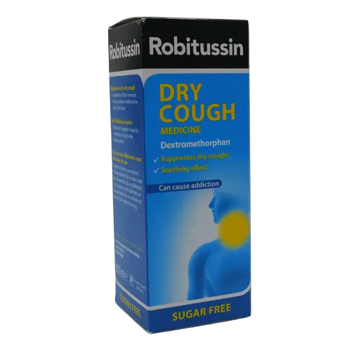 Robitussin Dry Cough Medicine 200ml - Cold and Flu