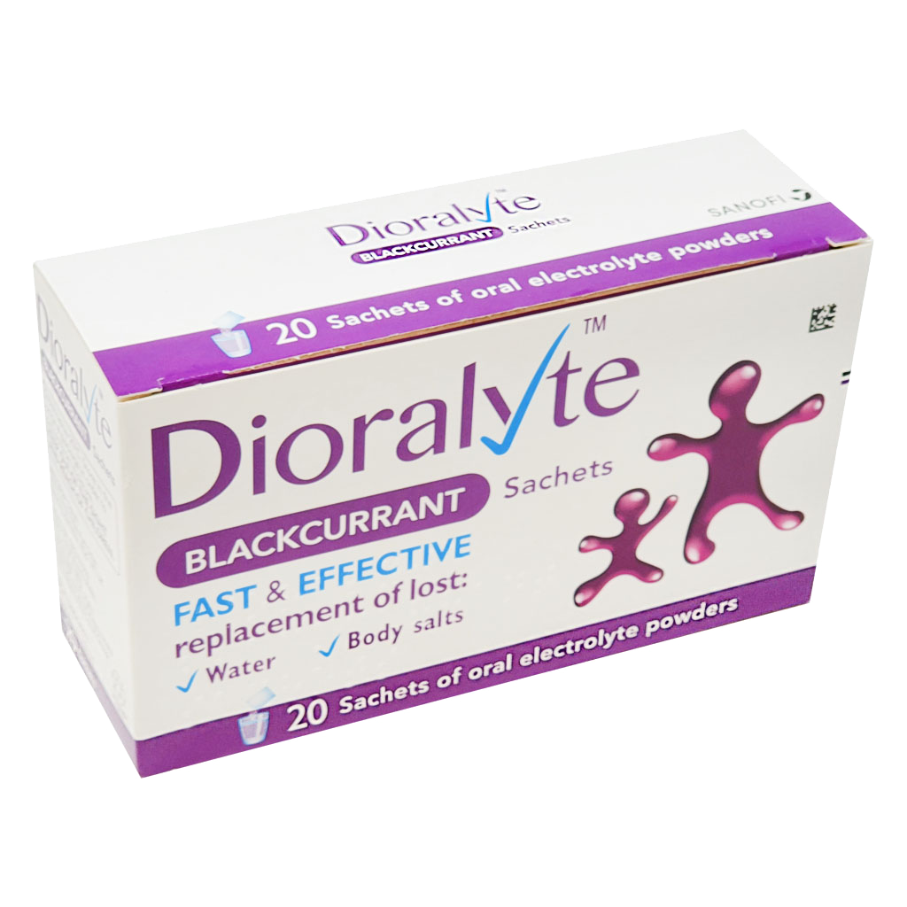 Dioralyte Blackcurrant Sachets - 20 Sachets - Cold and Flu