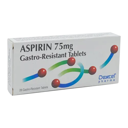 Aspirin E/C 75Mg Tablets - 28 Tablets