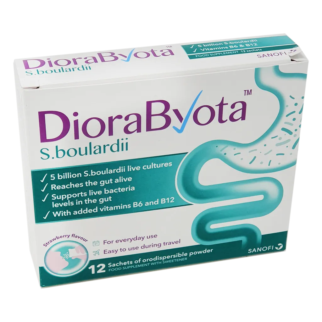DioraByota S.boulardii Sachets - 12 Sachets - Indigestion