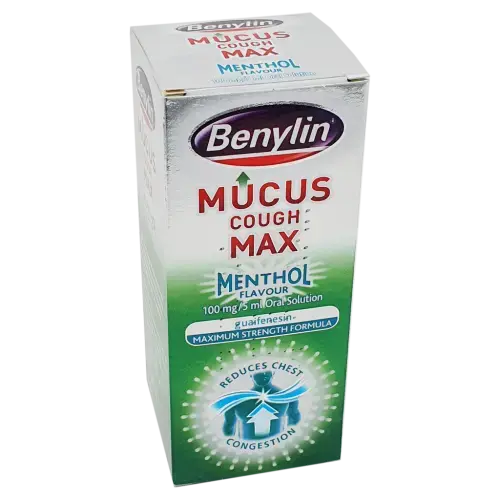 Benylin Mucus Cough Max Menthol 150ml - Cold and Flu