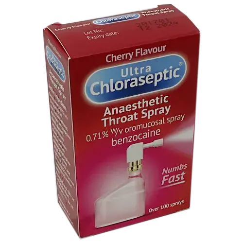 Ultra Chloraseptic Cherry Anaesthetic Flavour Throat Spray - Cold and Flu