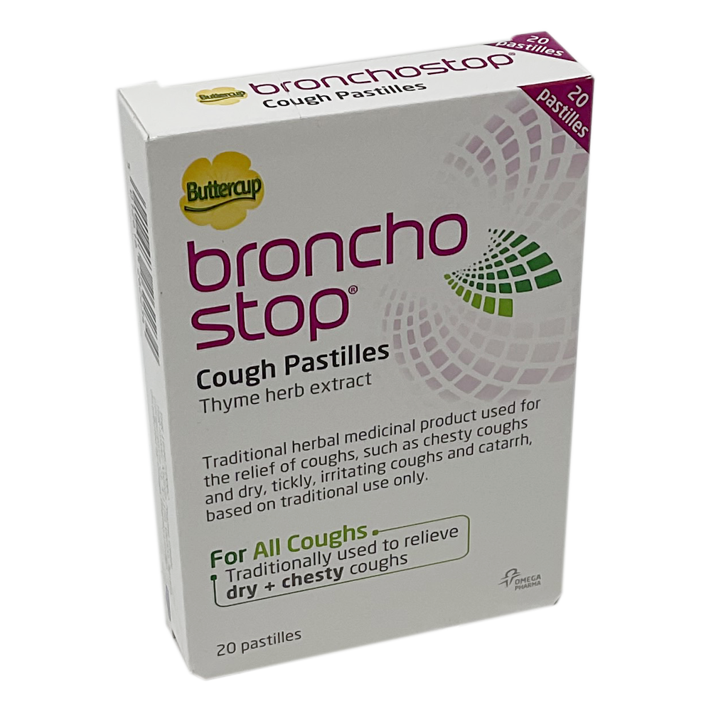 Buttercup Broncho Stop Cough Pastilles - 20 Pastilles - Vegan