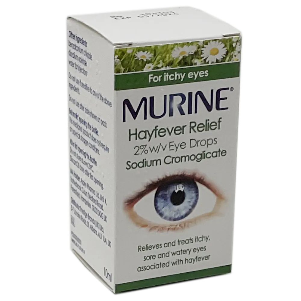 Murine Hayfever Relief Eye Drops  2% 10ml - Allergy and OTC Hay Fever