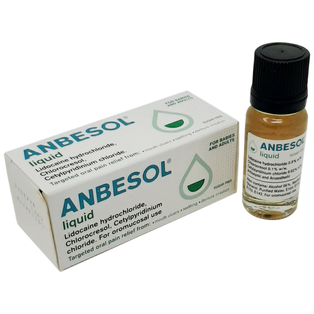 Anbesol Liquid 10ml - Dental Products