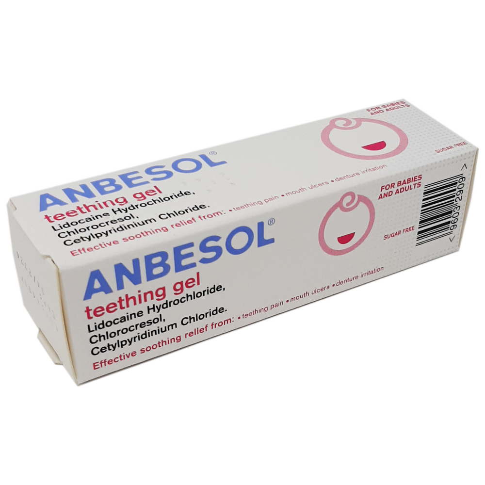 Anbesol Teething Gel 10g - Pain Relief