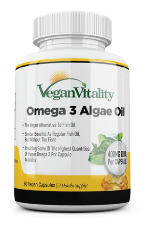 Vegan Vitality Omega 3 Algae Oil 60 Capsules - Vegan