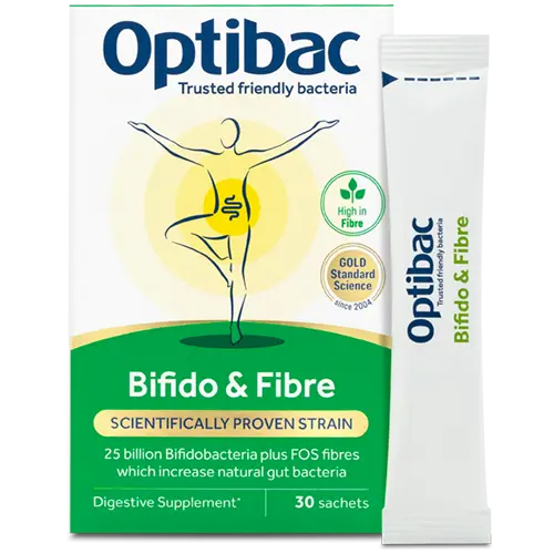 Optibac Bifido & Fibre 30 Sachets - 3 for 2