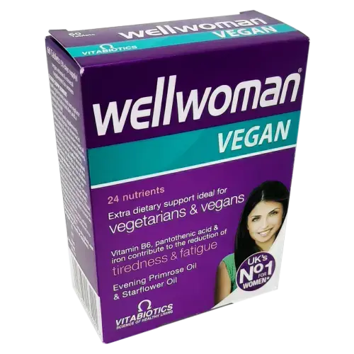 Wellwoman Vegan Tablets (Vitabiotics) - 60 Tablets - Vitamins and Supplements