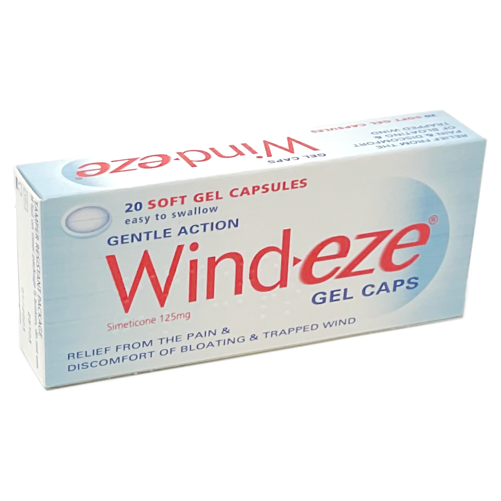 Wind-Eze Gel Caps x20 - Indigestion