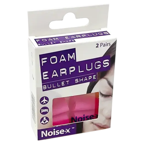 Noise-X Foam Earplugs x2 Pairs - Travel