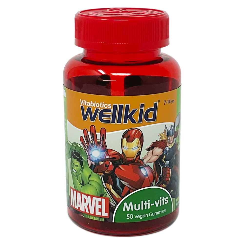 Wellkid Marvel Multi-Vits Soft Gummies (Vitabiotics) - 50 Gummies - Vitamins and Supplements