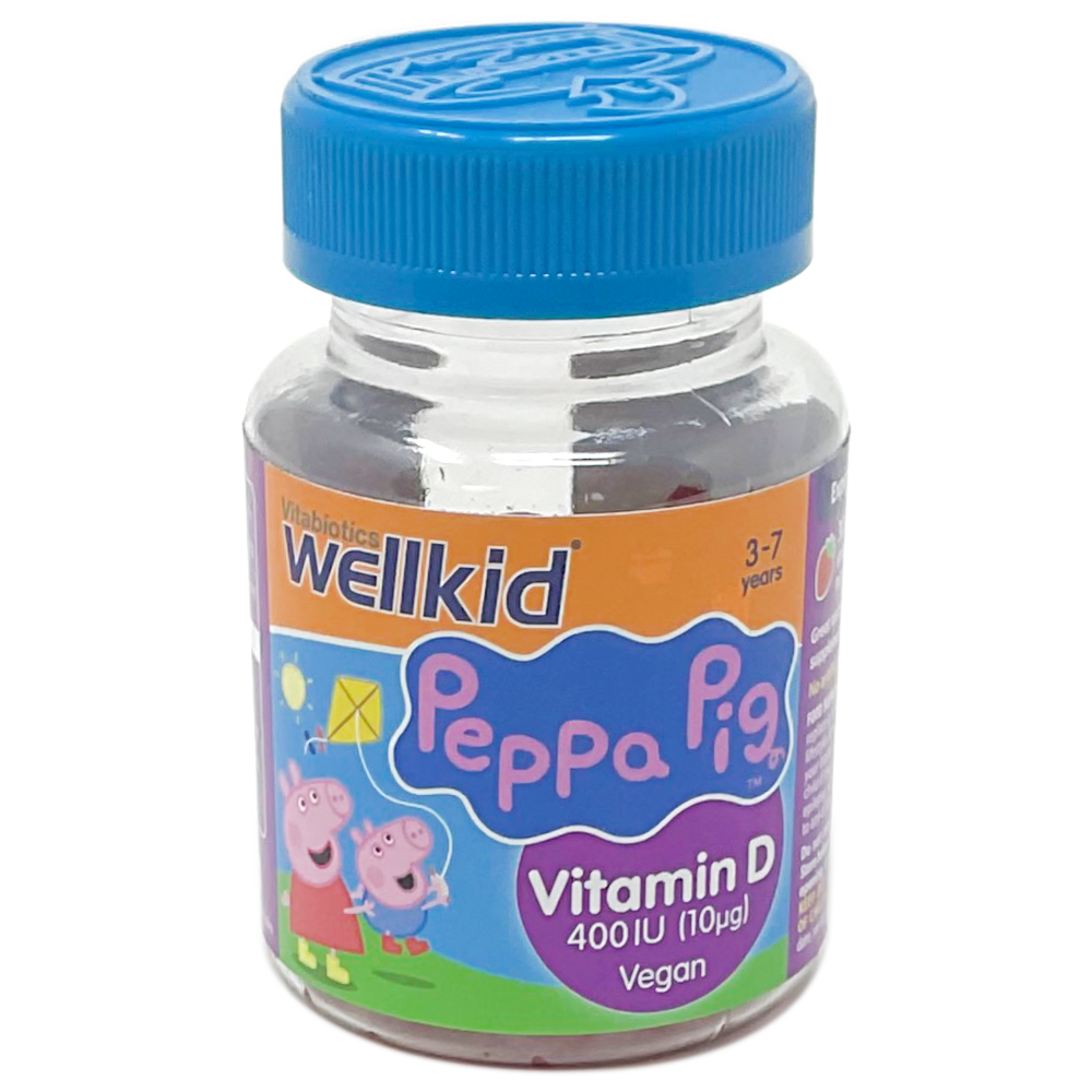 Wellkid Peppa Pig Vitamin D Jellies (Vitabiotics) - 30 Jellies - Vegan