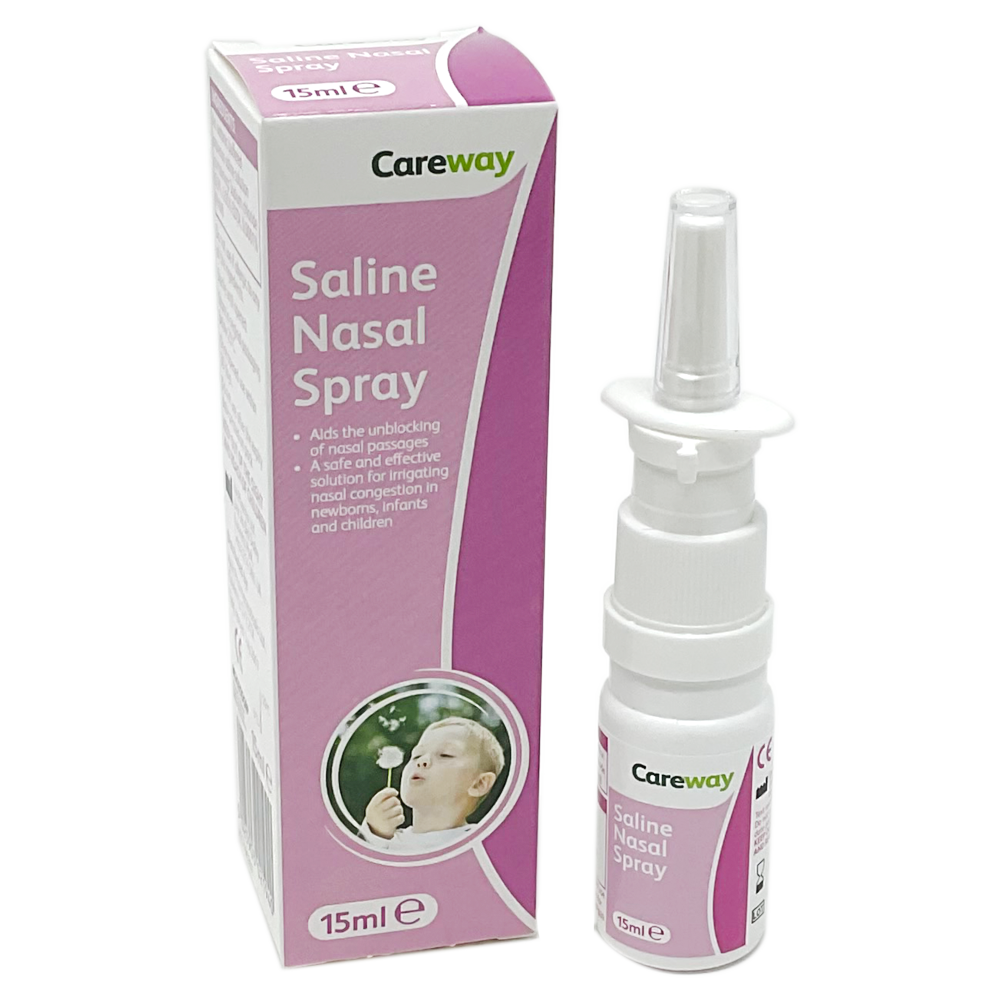 Careway Saline Nasal Spray 15ml - Ear, Nose & Throat
