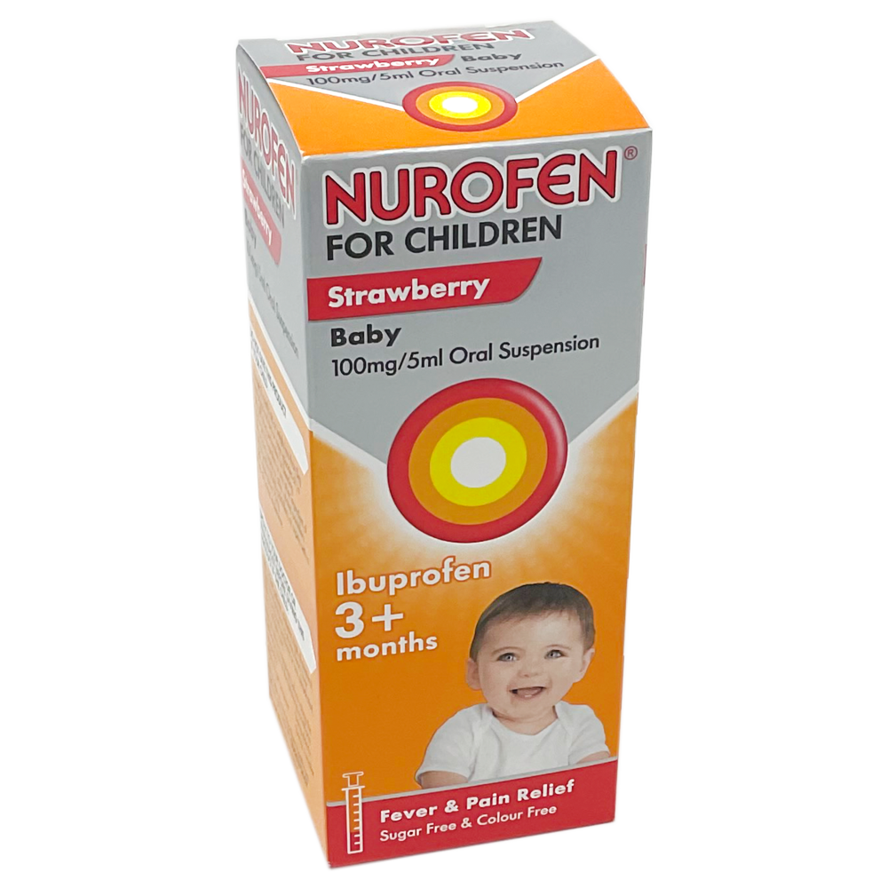 Nurofen For Children Strawberry (3 Months+) 100ml - Pain Relief