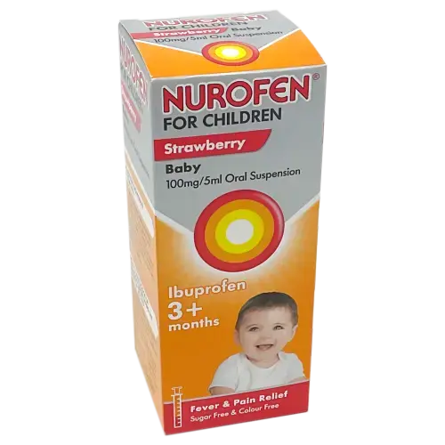 Nurofen For Children Strawberry (3 Months+) 100ml - Pain Relief