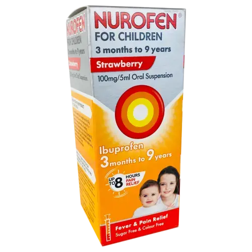 Nurofen For Children Strawberry (3 Months+) 100ml - Pain Relief