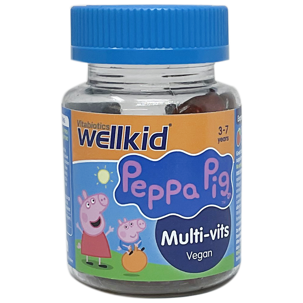 Wellkid Peppa Pig Multi-vits Jellies (VItabiotics) - 30 Jellies - Vegan