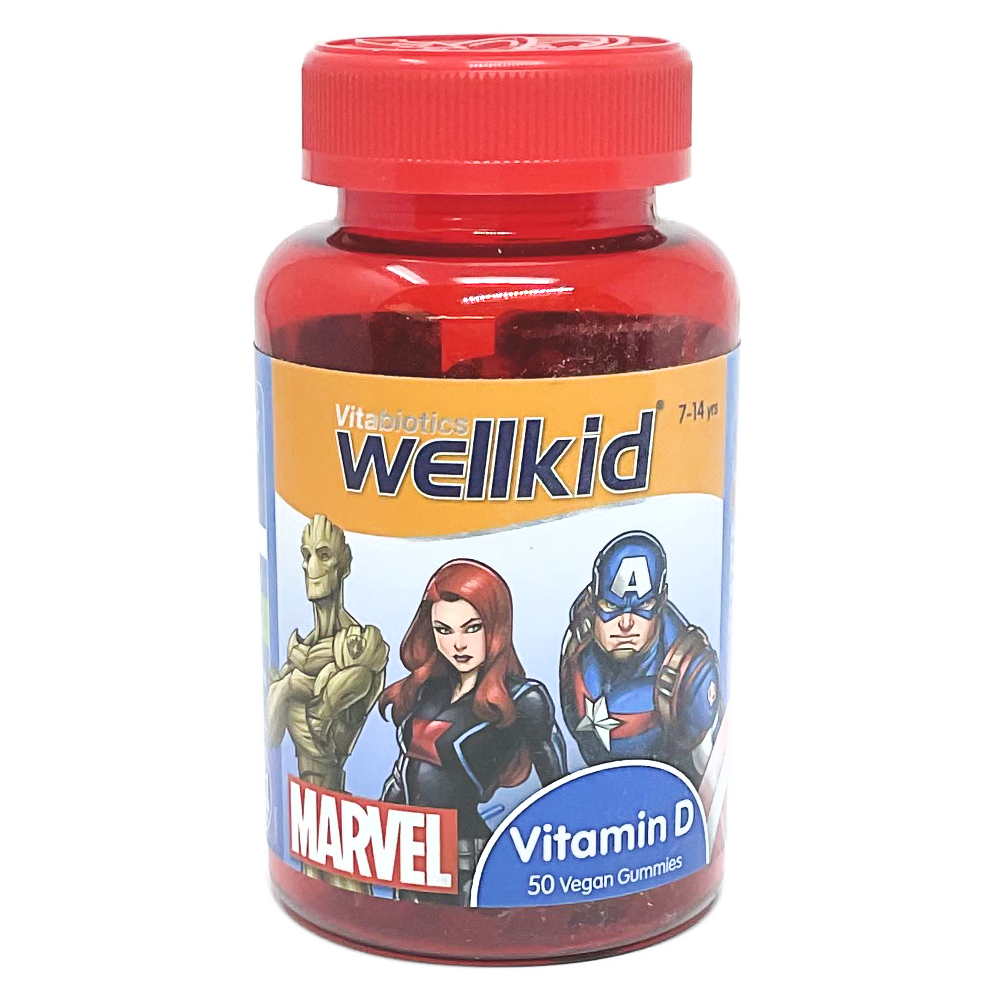 Wellkid Marvel Vitamin D Soft Gummies (Vitabiotics) - 50 Gummies