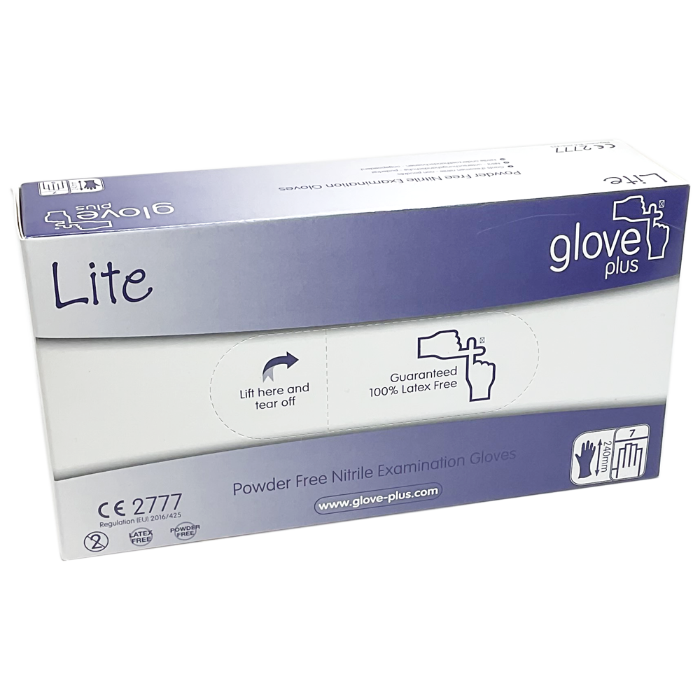 Glove Plus Lite Powder Free Nitrile SMALL - PPE - Personal Protective Equipment