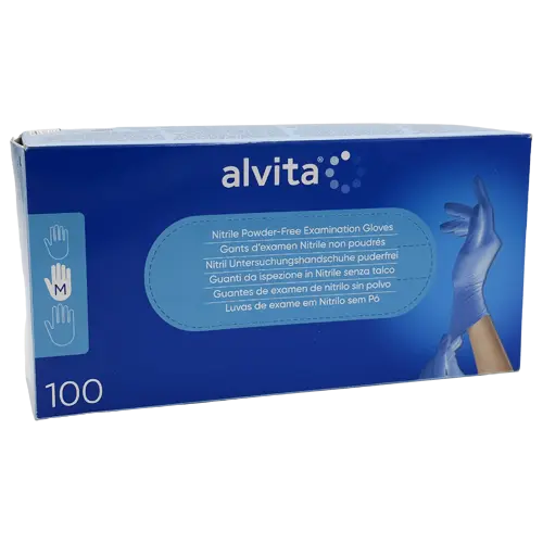 Nitrile Powder Free Examination Gloves 100 PACK MEDIUM
