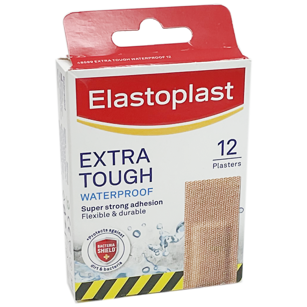 Elastoplast Extra Tough Waterproof Plasters x12 - First Aid