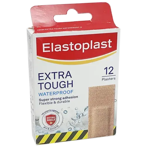Elastoplast Extra Tough Waterproof Plasters x12 - First Aid