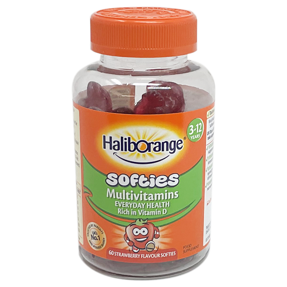 Haliborange Multivitamin Softies Strawberry - 60 Softies - Vitamins and Supplements