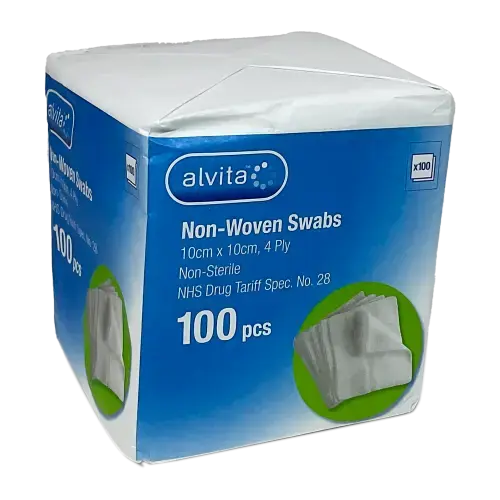 Non-Woven Gauze Swabs X100 Alvita