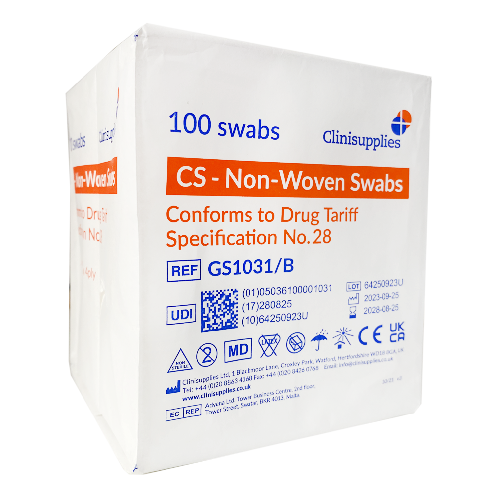 Non-Woven Gauze Swabs X100 Clinisupplies