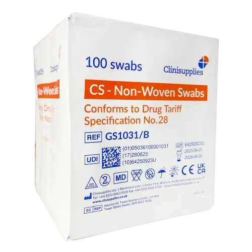 Non-Woven Gauze Swabs X100 Clinisupplies
