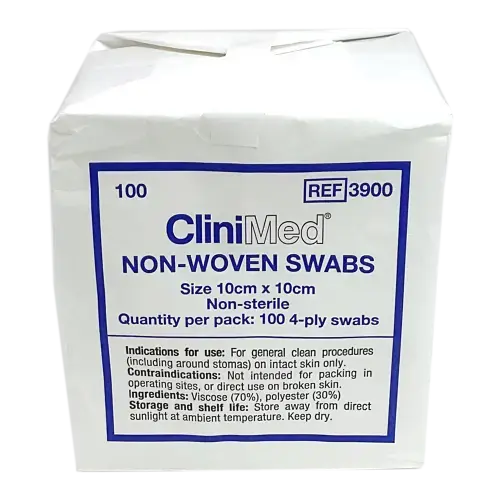 Non-Woven Gauze Swabs X100 Clinimed