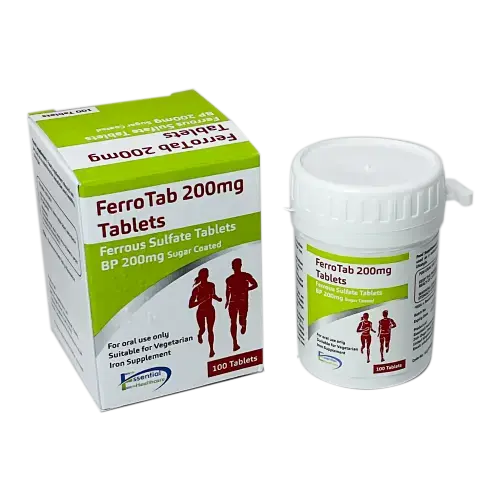 Ferrous Sulfate 200mg Tablets - 100 Tablets - Vitamins and Supplements