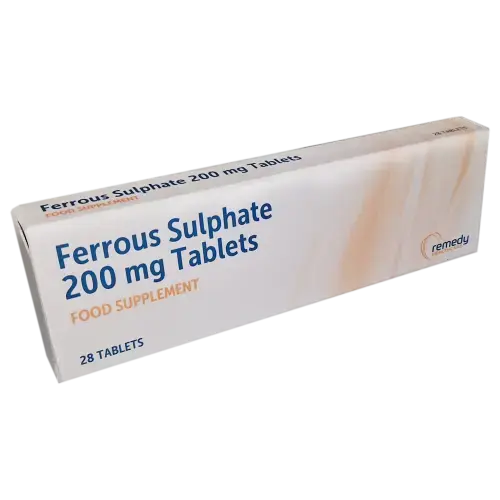 Ferrous Sulfate 200mg Tablets - 28 Tablets - Vitamins and Supplements