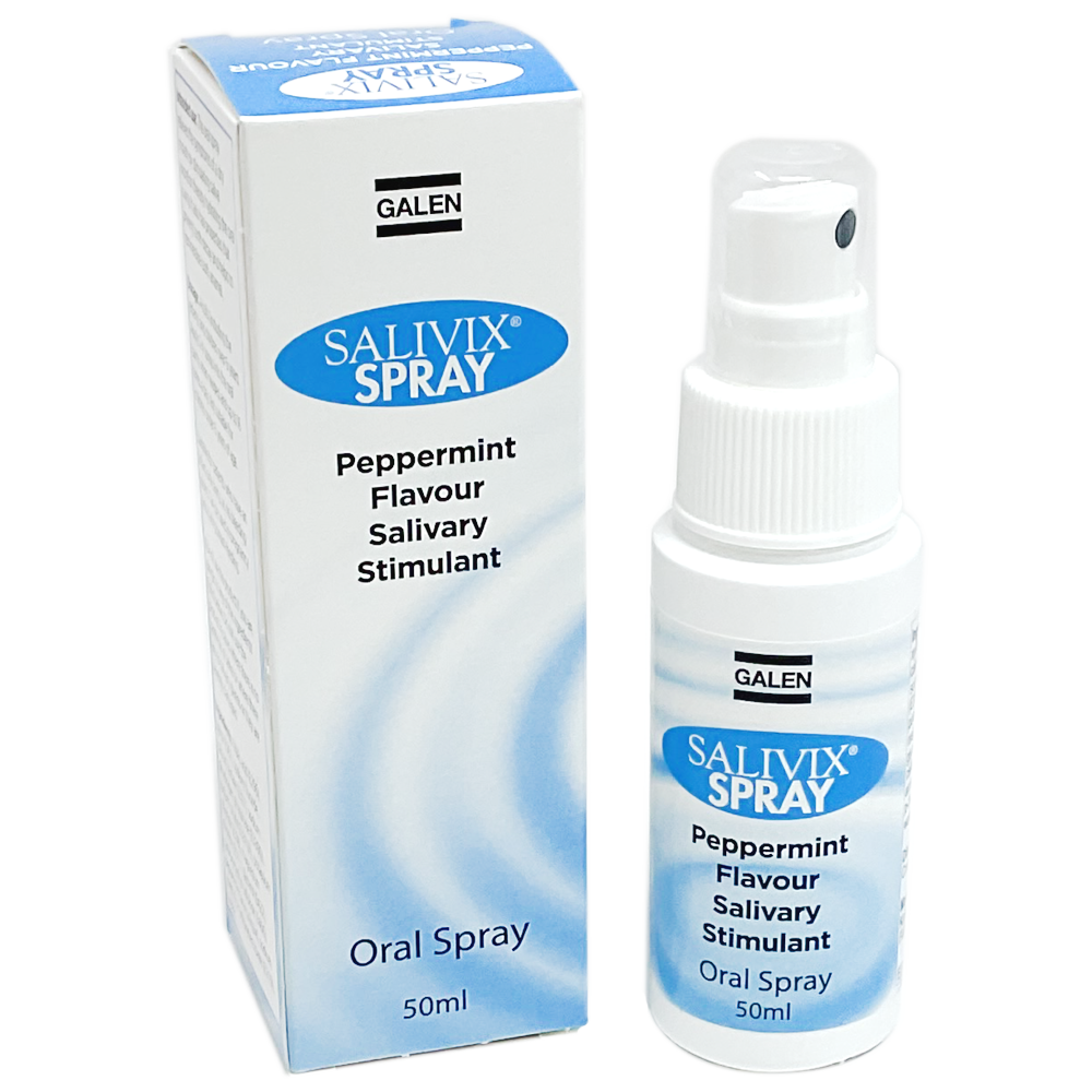 Salivix Saliva Stimulant Spray Peppermint 50ml - Oral Health