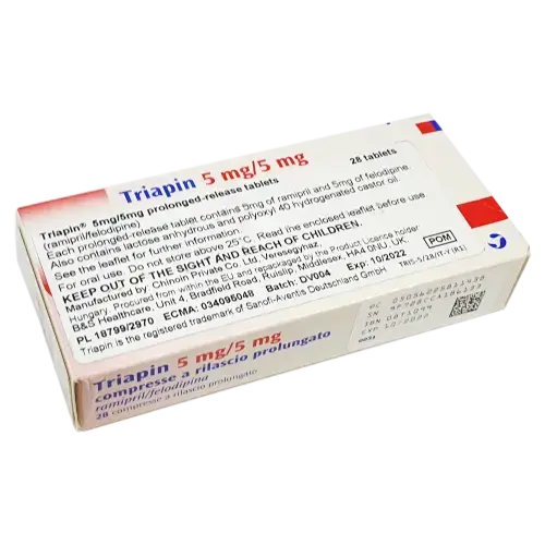 Triapin 5/5mg Tablets - High Blood Pressure