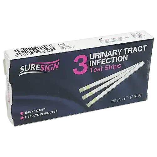 Suresign Urinary Tract Infection Test Strips x3 - Electrical Health and Diagnostic