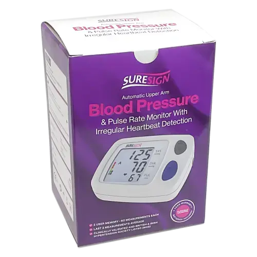 Suresign Blood Pressure Monitor With Irregular Heartbeat Detector - Electrical Health and Diagnostic