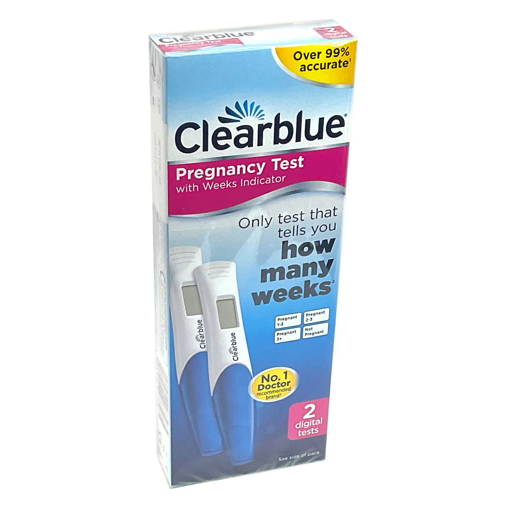 Clearblue Digital Pregnancy Test With Weeks Indicator Twin Pack - Women's Health