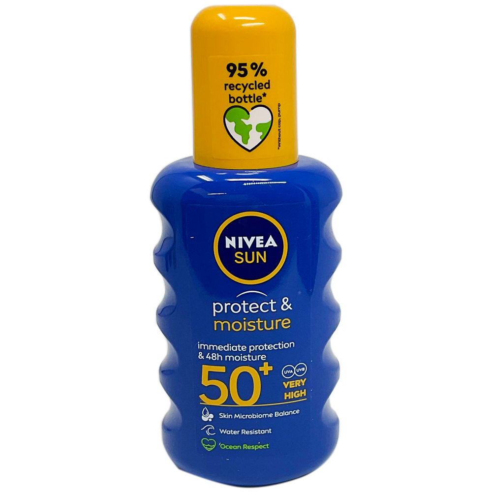 Nivea Sun Protect & Moisture SPF50+ Spray 200ml - Travel