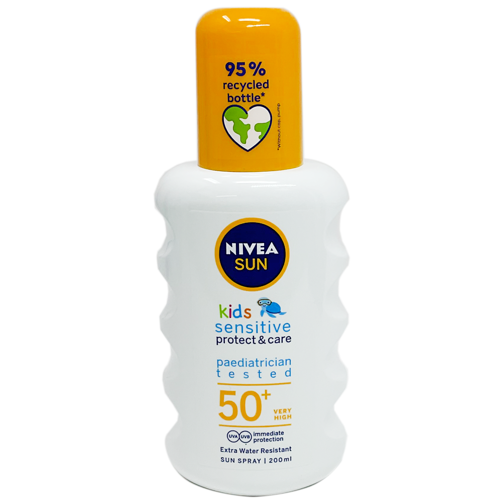 Nivea Sun Kids Sensitive Protect & Care Spray SPF50+ 200ml - Skin Care