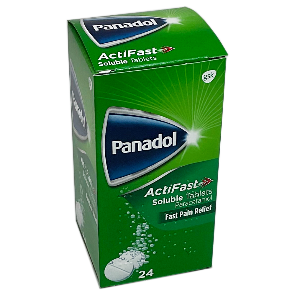 Panadol Actifast Soluble Tablets - 24 Tablets - Pain Relief