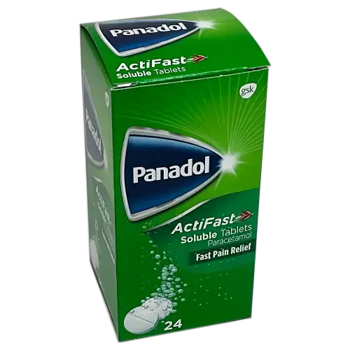 Panadol Actifast Soluble Tablets - 24 Tablets - Pain Relief