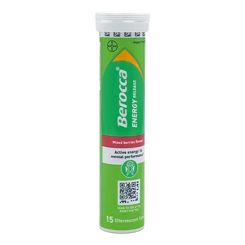 Berocca Multi Vitamin Mixed Berries - 15 Tablets - Vitamins and Supplements
