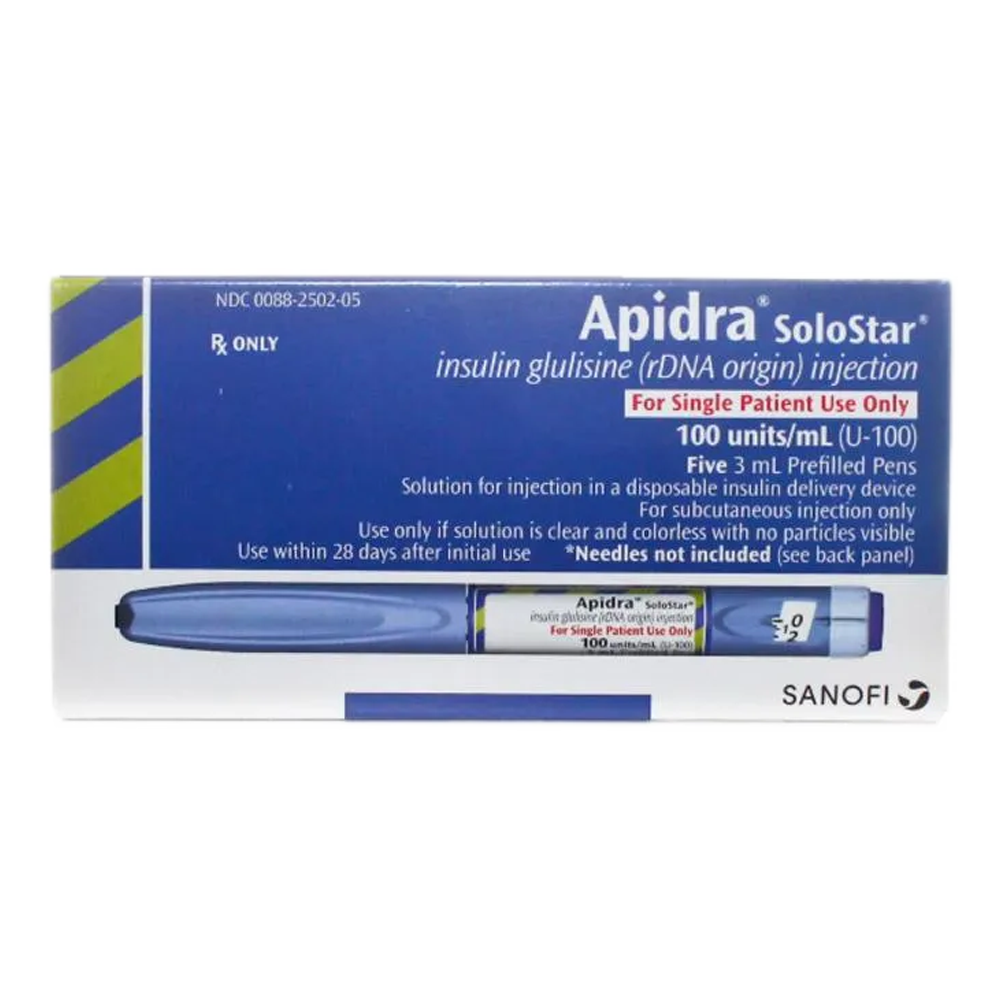 Apidra SoloStar 100IU/ML Prefilled Pens - Emergency Medicines